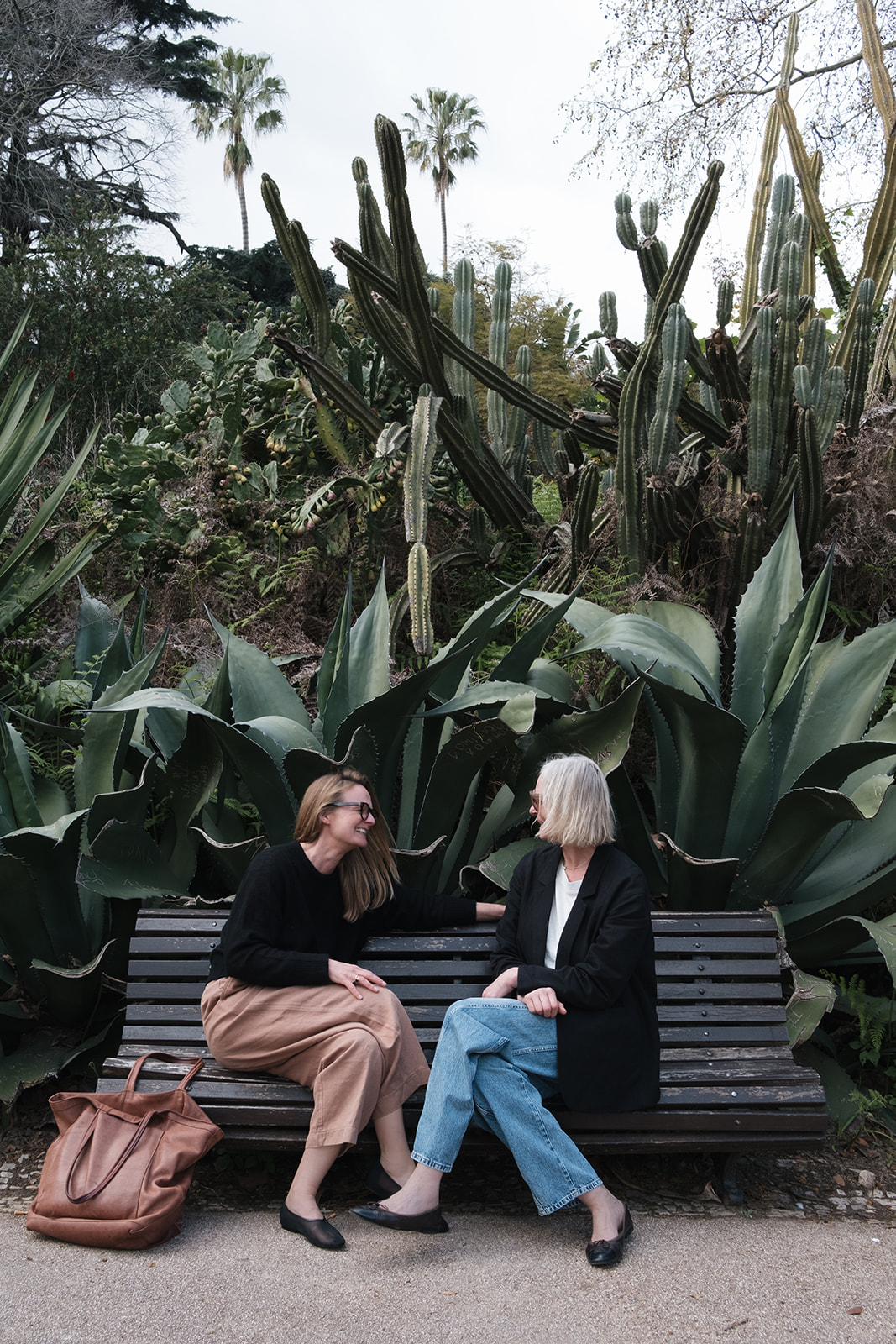 Birgit and Irene wearing the Spring collection in Lisbon