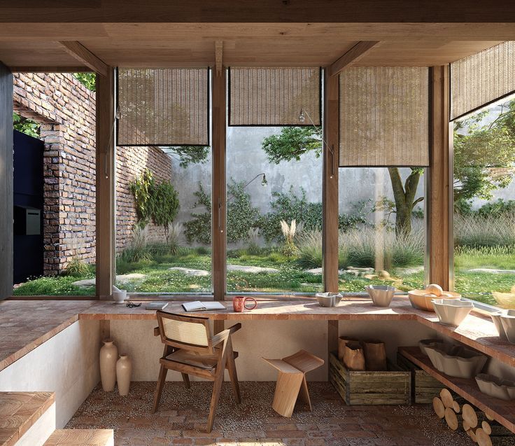 Ceramic studio of Yume Ceramiques near Paris, photo via @nicholaspreaud